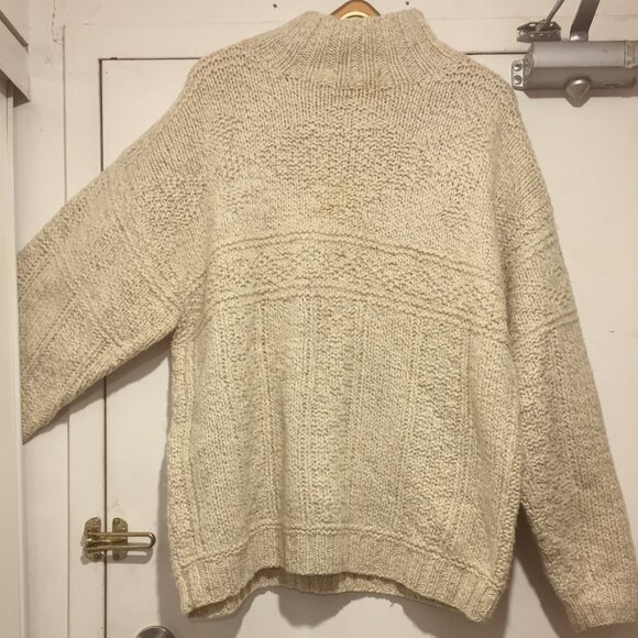 VINTAGE NORTH COUNTRY KNIT WOOL TURTLENECK SWEATERS SIZE XL - Picture 10 of 15